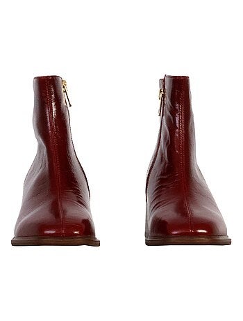 Bottine à Talon Cuir Emilie Karston Paris