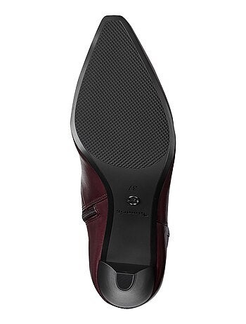 Bottine à Talon Cuir Tamaris
