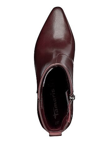 Bottine à Talon Cuir Tamaris