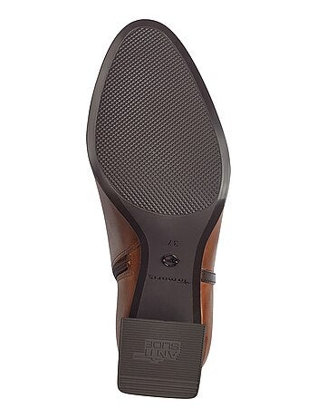 Bottine à Talon Cuir Tamaris