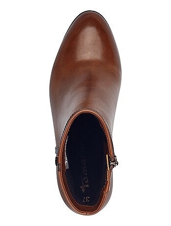 Bottine à Talon Cuir Tamaris