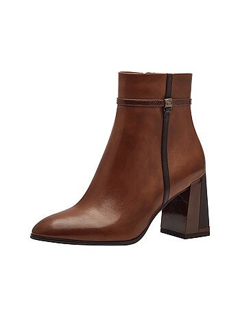 Bottine à Talon Cuir Tamaris