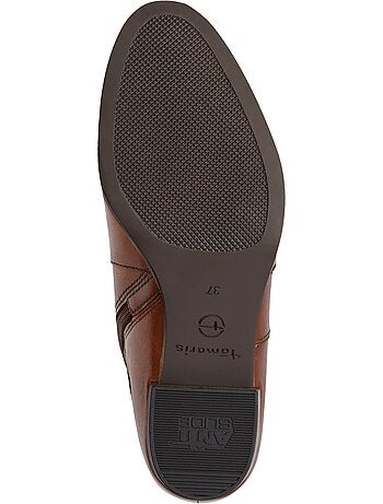 Bottine A Talon Cuir Tamaris