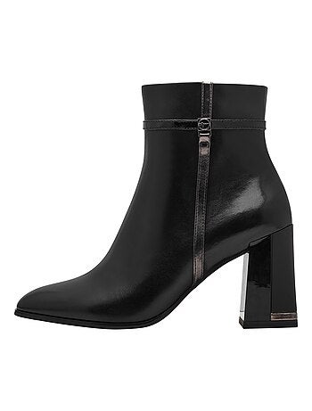 Bottine à Talon Cuir Tamaris