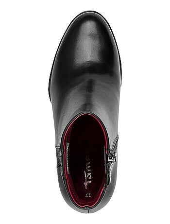 Bottine à Talon Cuir Tamaris