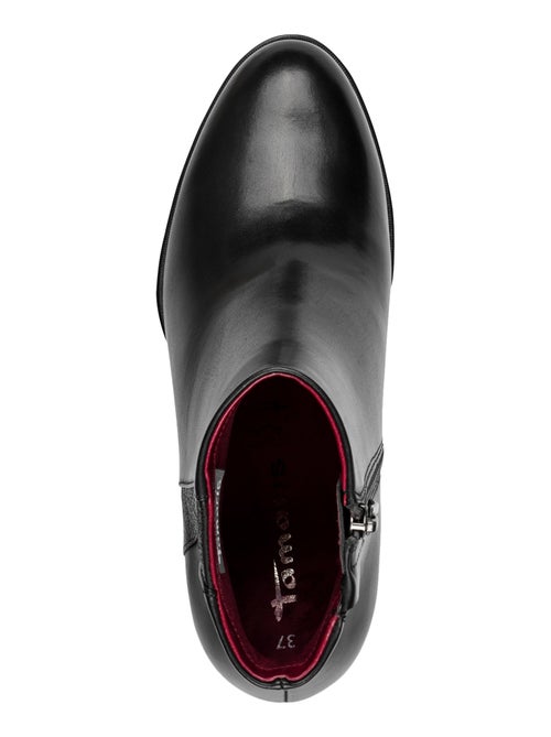 Bottine à Talon Cuir Tamaris - Kiabi