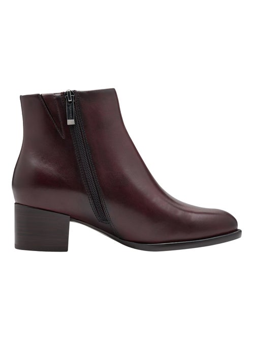 Bottine à Talon Cuir Tamaris - Kiabi
