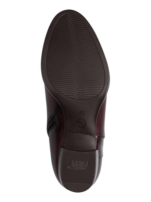 Bottine à Talon Cuir Tamaris - Kiabi
