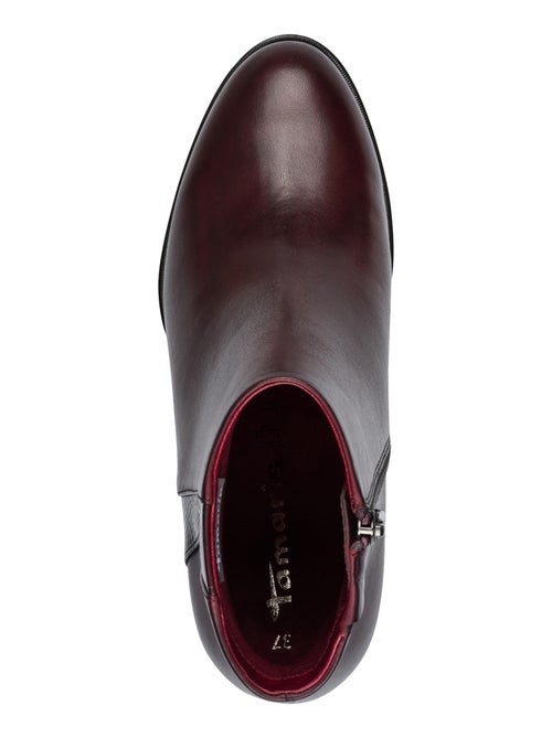 Bottine à Talon Cuir Tamaris - Kiabi