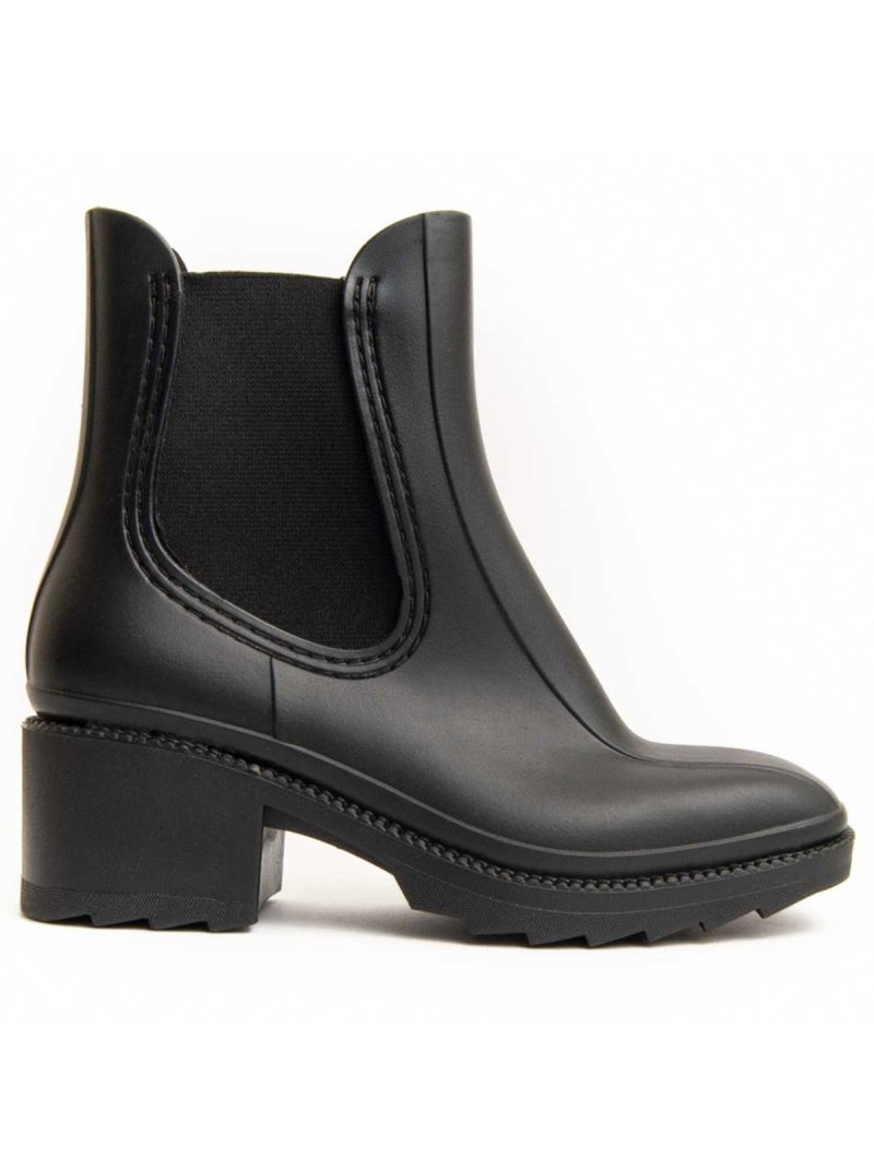 Bottine à Talon Matériel Synthétique Montevita Noir - Kiabi