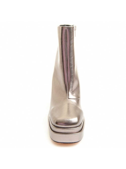 Bottine à Talon Matière Synthétique Et Textile Montevita - Kiabi