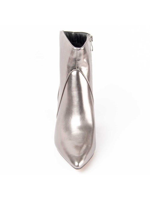 Bottine à Talon Matière Synthétique Et Textile Montevita - Kiabi
