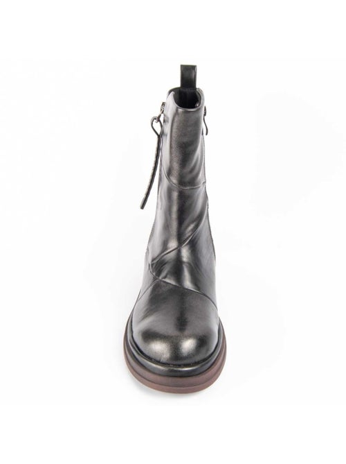 Bottine à Talon Matière Synthétique Et Textile Montevita - Kiabi