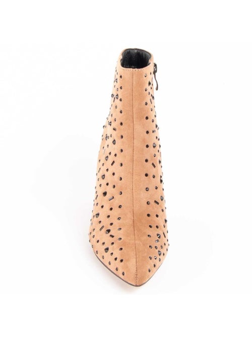 Bottine à Talon Matière Synthétique Et Textile Montevita - Kiabi