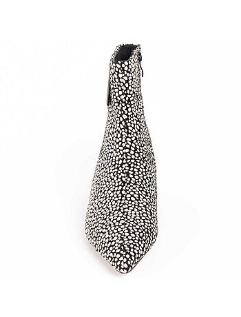 Bottine à Talon Matière Synthétique Et Textile Montevita