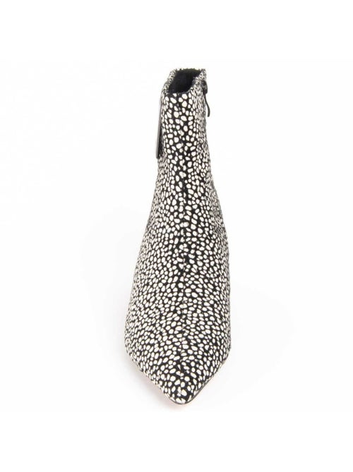 Bottine à Talon Matière Synthétique Et Textile Montevita - Kiabi