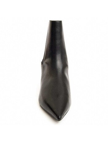 Bottine à Talon Matière Synthétique Et Textile Montevita