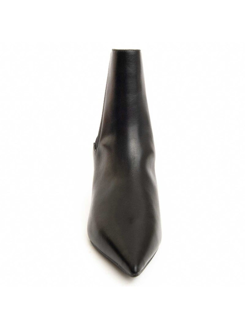 Bottine à Talon Matière Synthétique Et Textile Montevita Noir - Kiabi