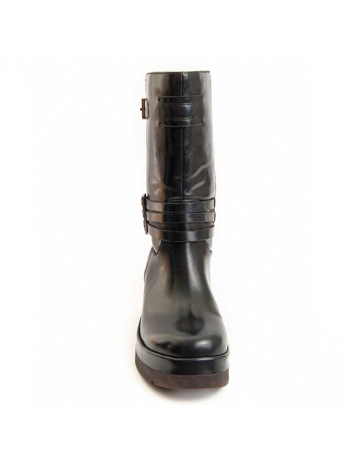 Bottine à Talon Matière Synthétique Et Textile Montevita - Kiabi