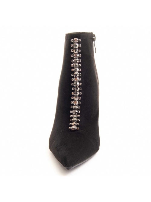 Bottine à Talon Matière Synthétique Et Textile Montevita - Kiabi