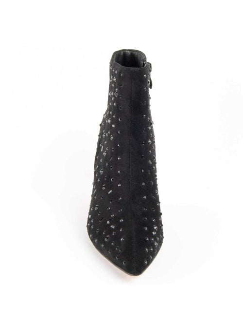 Bottine à Talon Matière Synthétique Et Textile Montevita - Kiabi