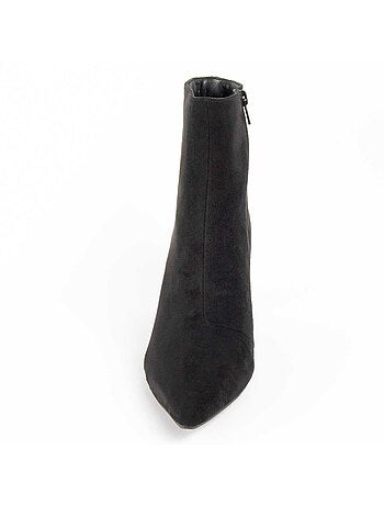 Bottine à Talon Matière Synthétique Et Textile Montevita