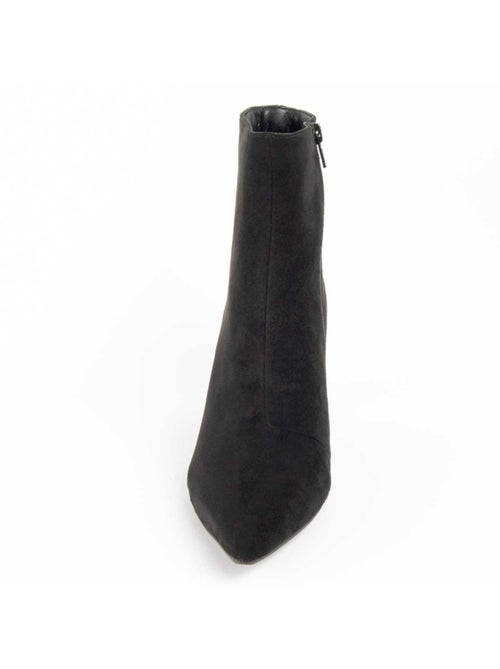 Bottine à Talon Matière Synthétique Et Textile Montevita - Kiabi