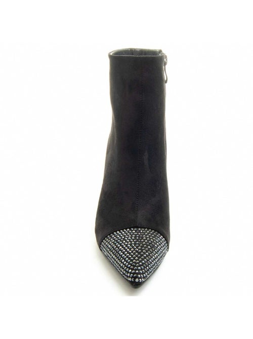 Bottine à Talon Matière Synthétique Et Textile Montevita - Kiabi
