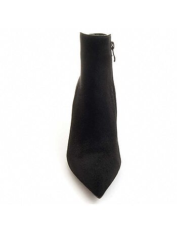 Bottine à Talon Matière Synthétique Et Textile Montevita