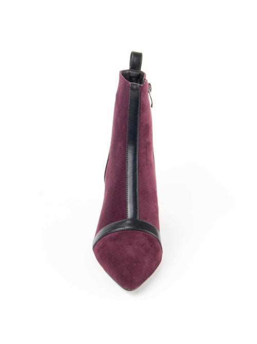Bottine à Talon Matière Synthétique Et Textile Montevita - Kiabi