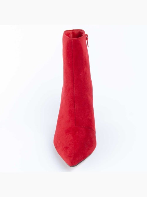 Bottine à Talon Matière Synthétique Et Textile Montevita - Kiabi