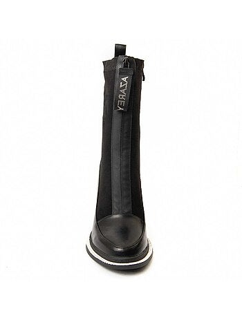 Bottine à Talon Matières Synthétiques Et Textile Montevita
