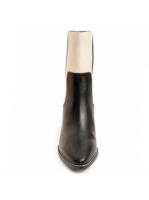 Bottine à Talon Matières Synthétiques Et Textile Montevita - Kiabi