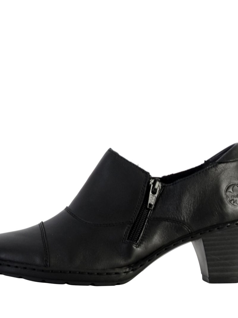 Bottine à Talon Rieker Lugano Noir - Kiabi