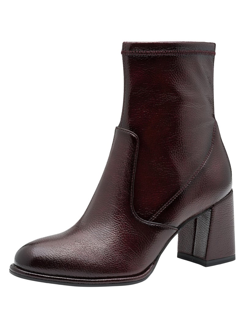 Bottine à Talon Tamaris Bordeaux - Kiabi