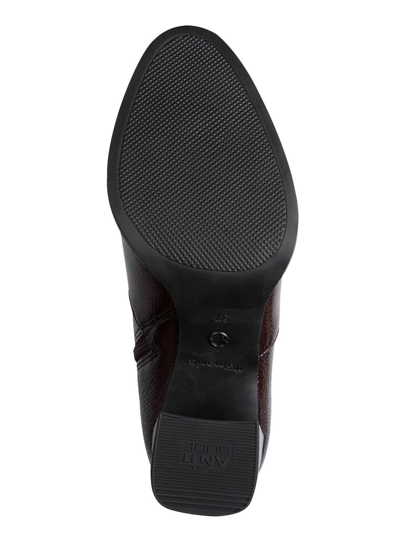 Bottine à Talon Tamaris Bordeaux - Kiabi