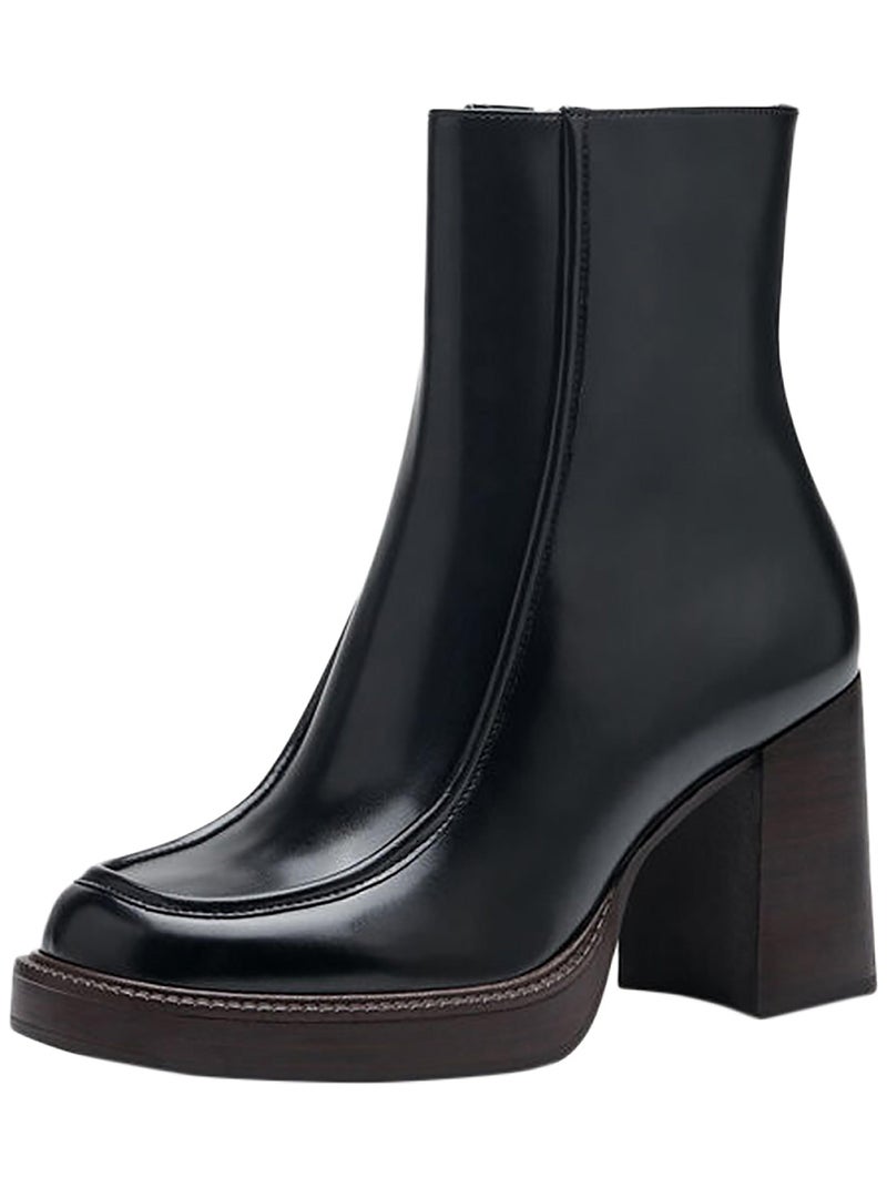 Bottine à Talon Tamaris Noir - Kiabi