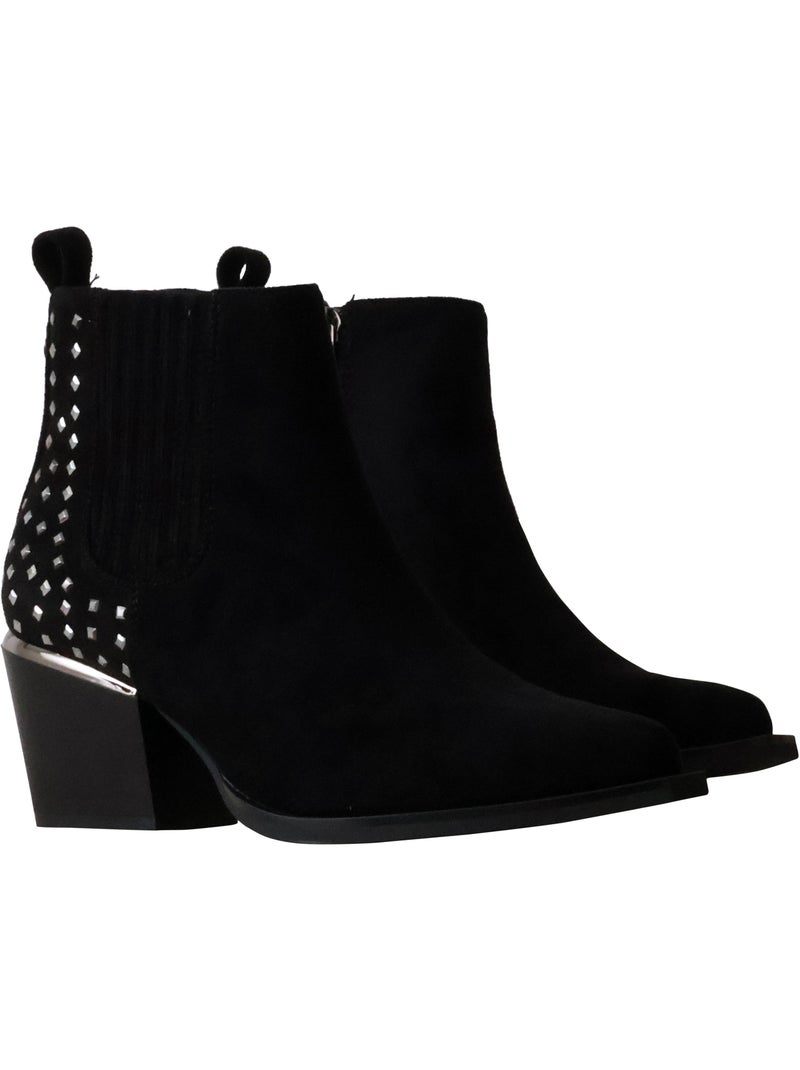 Bottine à talon xti Noir - Kiabi