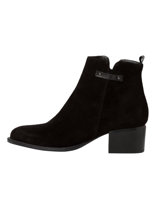 Bottine à Talons Cuir Tamaris - Kiabi