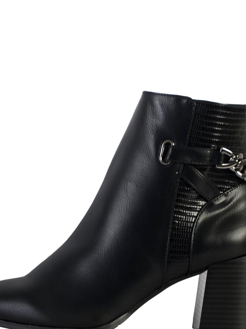 Bottine à Talons The divine Factory QL4545 Noir - Kiabi