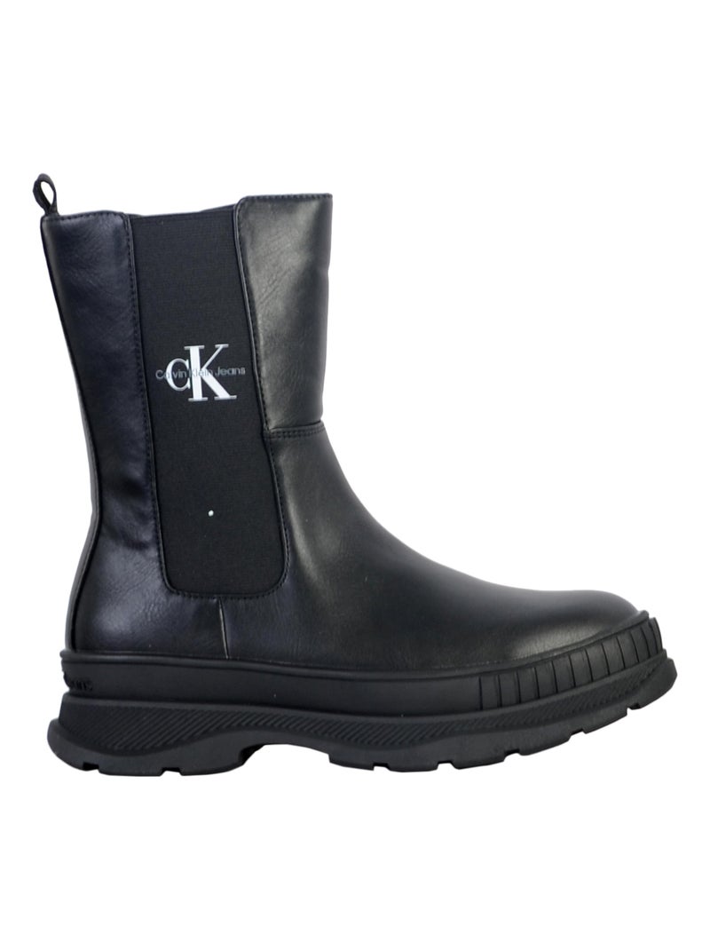 Bottine à Zip Calvin Klein Jeans Chelsea Noir - Kiabi
