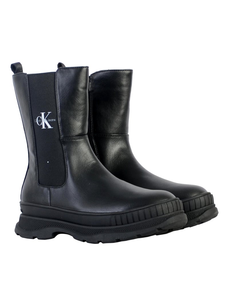 Bottine à Zip Calvin Klein Jeans Chelsea Noir - Kiabi
