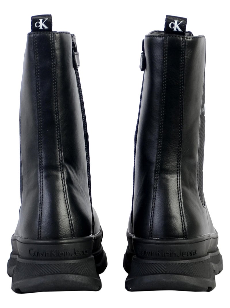 Bottine à Zip Calvin Klein Jeans Chelsea Noir - Kiabi