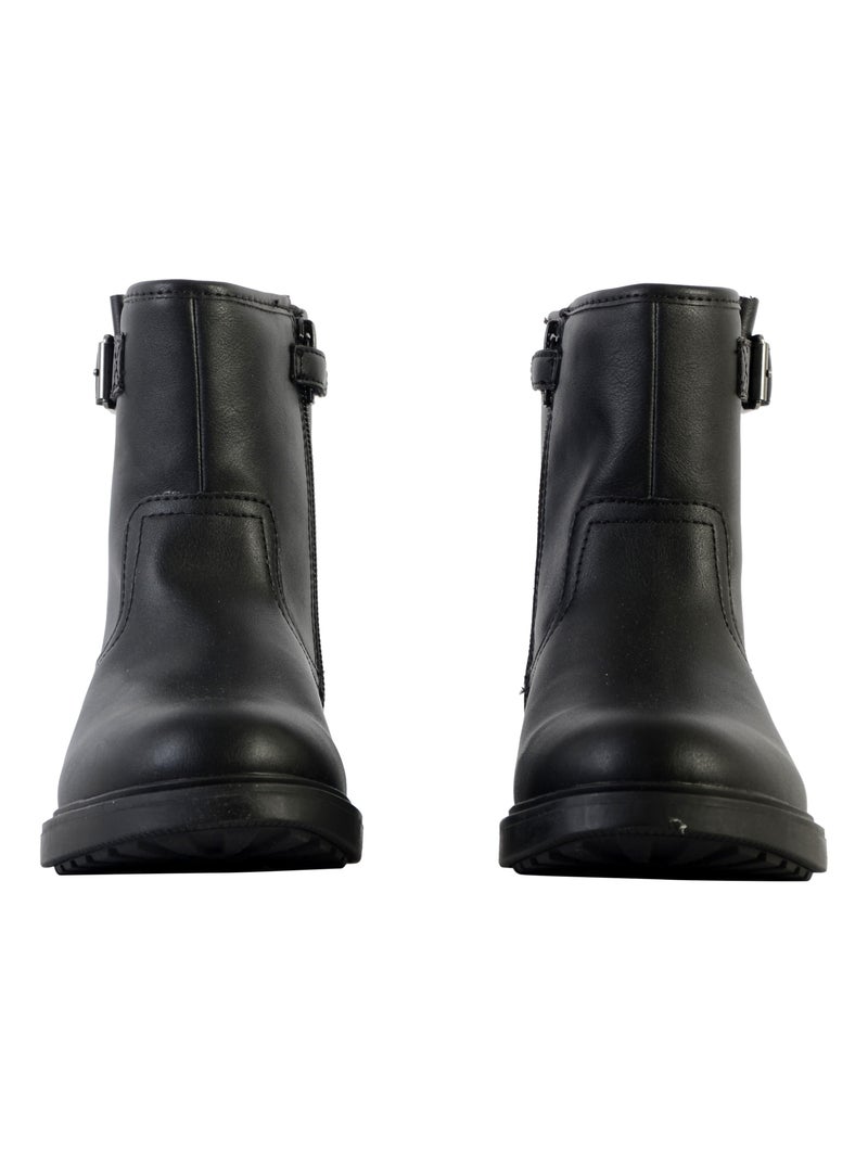 Bottine à Zip Enfant Geox Eclair Noir - Kiabi