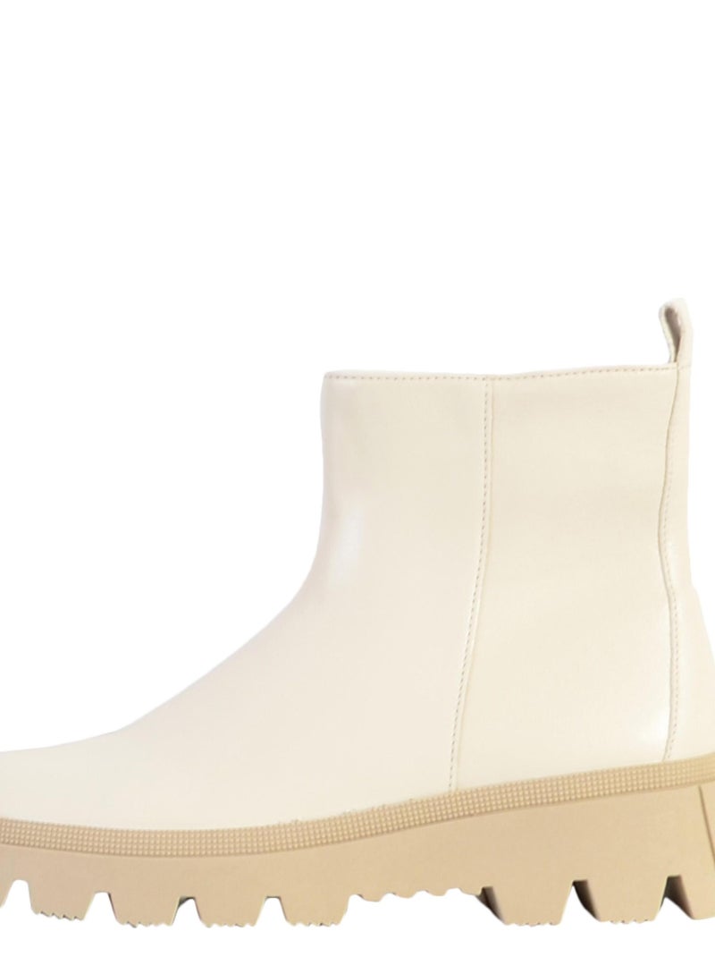 Bottine à Zip Gabor Beige - Kiabi