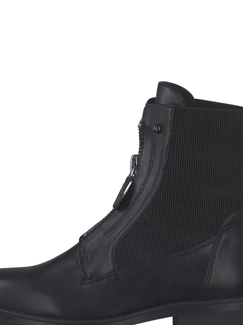 Bottine à Zip Tamaris Noir - Kiabi