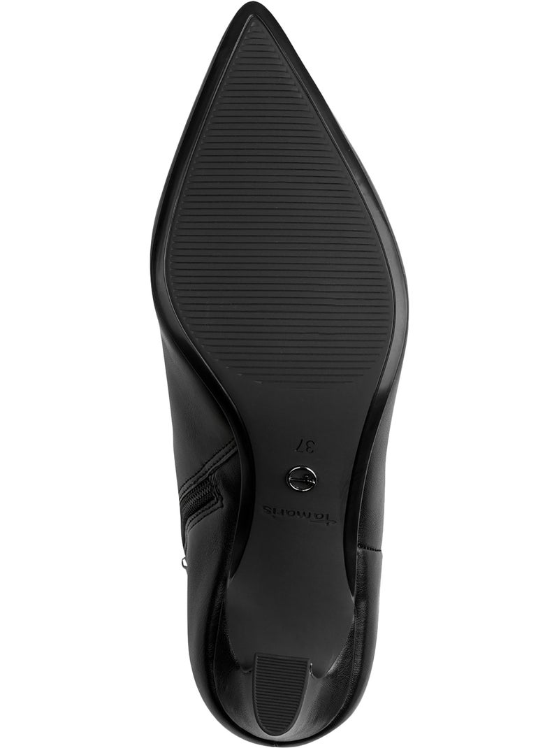 Bottine à zip tamaris Noir - Kiabi