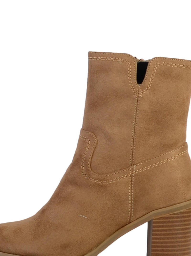Bottine à Zip The Divine Factory Beige - Kiabi