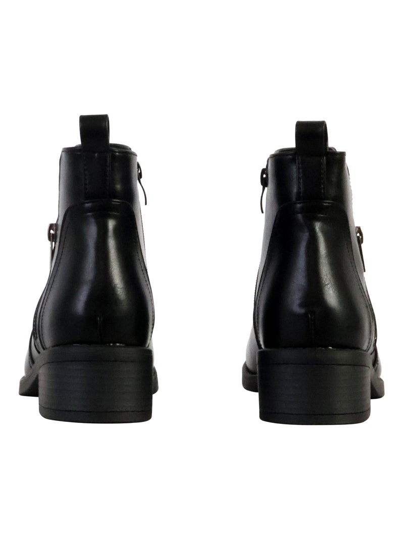 Bottine à Zip The Divine Factory Noir - Kiabi