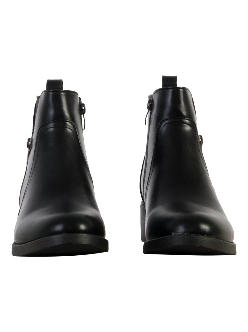 Bottine à Zip The Divine Factory Noir - Kiabi